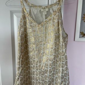 St. Tropes Gold V-cut Halter Top